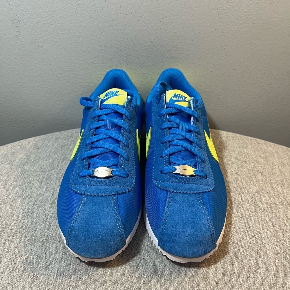 Nike Cortez BG Photo Blue Lemon Twist Shoe Size 6Y/Women 7.5 IB7748-406 - Picture 3 of 10